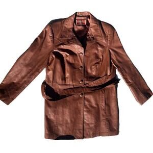 Vintage Brown Leather 1970s Western Pioneer Wear “Ms. Pioneer” Jacket